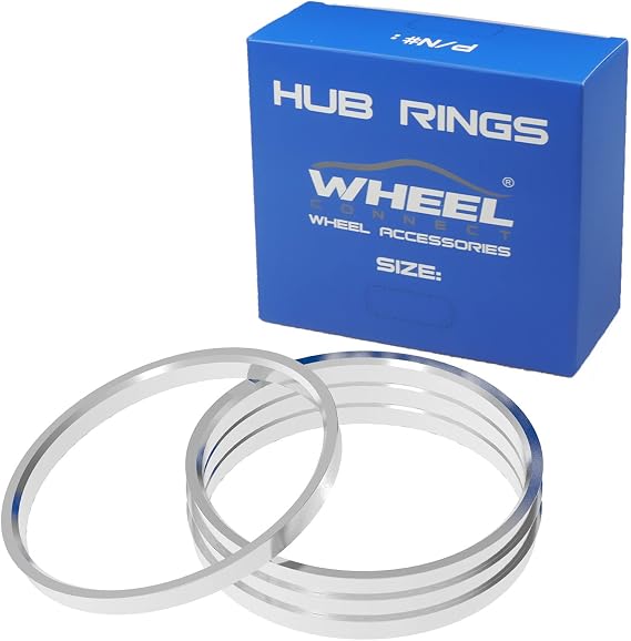 WHEEL CONNECT Hub Centric Rings, 130.8 to 116.7, Set of 4, Aluminium Alloy Hubrings, 8 Bolts Pick up hub Rings O.D:130.8-I.D 116.7mm. A