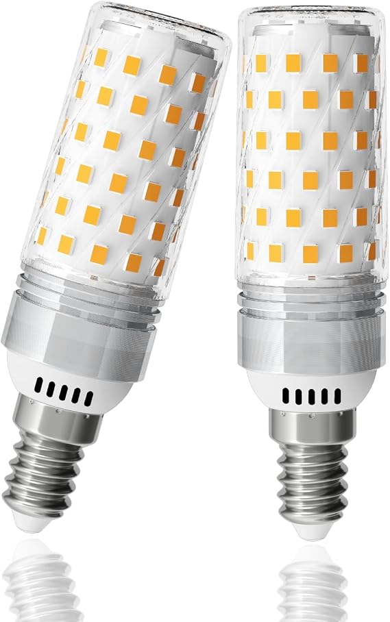 E14 LED Light Bulb, 10W = 130W 1510LM, Warm White 3000K, 2 Pack [Energy Class D]