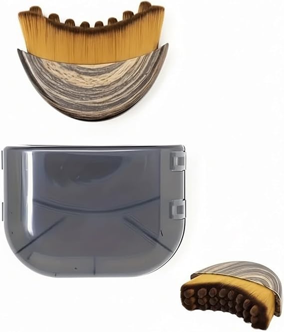 Lymphatic Drainage Brush Face Brush Drainage Portable Facial Contour Face for Jawline Contouring, Fatigue Relief, Dry Brushing – Includes Travel Case