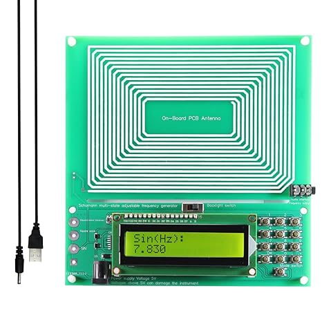 Schumann Wave Generator, 7.83HZ Schumann Wave Ultra Low Frequency Generator for Healing, 0.001HZ-200KHz Adjustable Ultra Low Frequency Pulse Generator