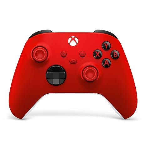 XBOX Wireless Gaming Controller | Pulse Red | Console, PC, Cloud Devices | Textured Grip | Wireless, Bluetooth, USB-C Connectivity
