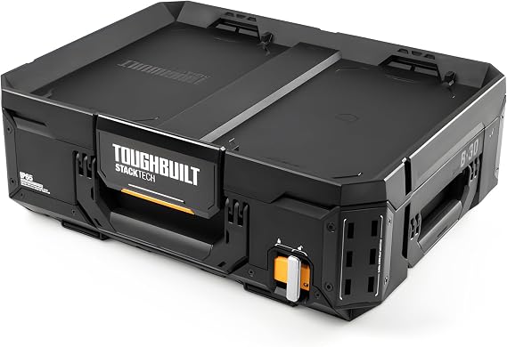 TOUGHBUILT タフビルト STACK TECH スタックテック Toolbox 30 | Heavy Duty Portable Tool Chest & Storage Organizer with Dividers & Auto Latching Drawers Stacks with StackTech System