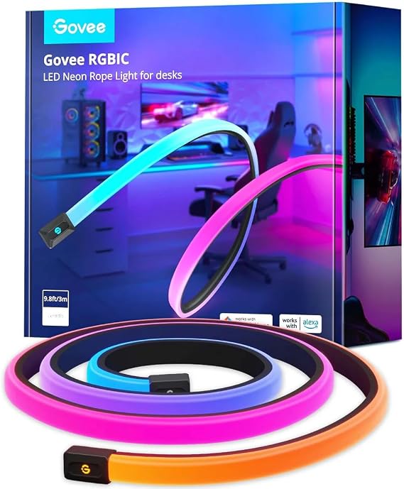 Govee Gaming Neon Masa Şeridi - 3 Metre [Enerji Sınıfı G]