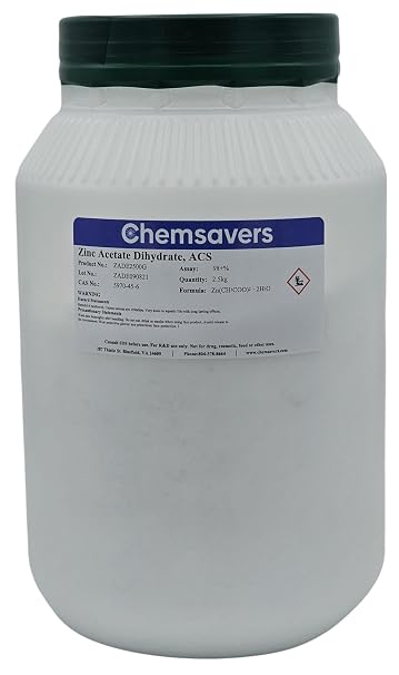 Zinc Acetate Dihydrate, ACS, 98+%, 2.5kg