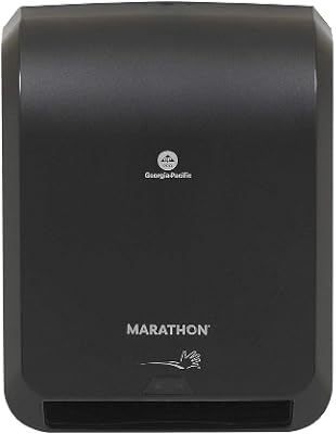 Marathon Automatic Hand Towel Dispenser Black