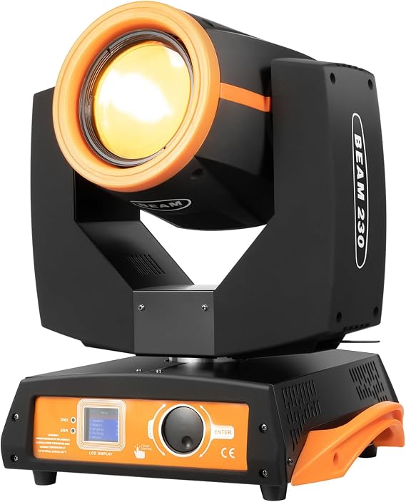 Professional Moving Head Light 7R Sharpy 230W - DMX512 & Voice Control, 17 Patterns, 540 Pan, 8+16Prism Strobe Stage Party DJ Light- for Stage, Club, Event Lighting (110V)