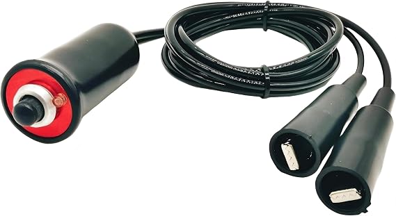 Heavy Duty Remote Starter Switch 12V Push Button with 5ft Wire and Alligator Clips for Car Truck RV ATV Automotive Engine Start