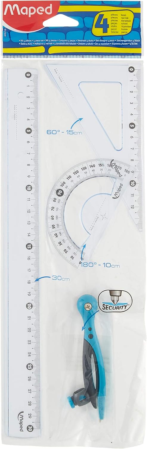 Maped 4-Piece Start 30 cm Maxi Set with Compasses