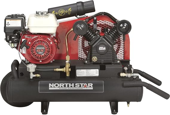 NorthStar Gas-Powered Air Compressor 8-Gal Twin Tank 13.7 CFM @ 90 PSI