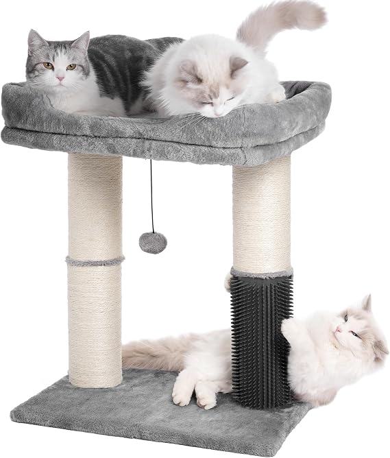 Cat Tree Tower for Large Cats Cat Scratching Post with Bed 20X16