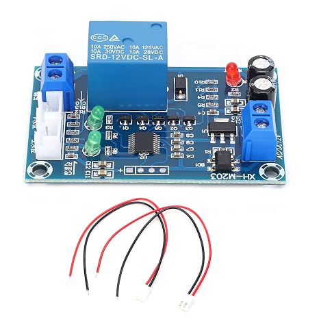 Full Automatic Water Level Controller with Double Switch Control and Relay Output, 12V AC/DC