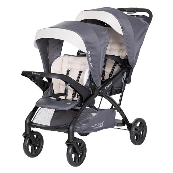 Baby Trend Sit N' Stand 2.0 DLX Double Stroller, Magnolia