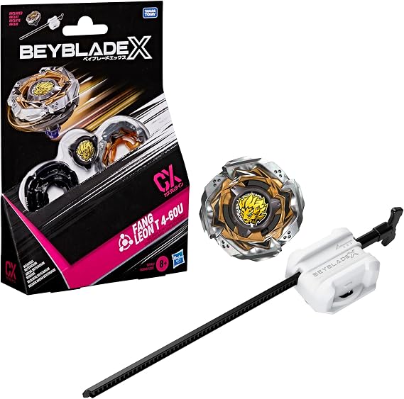 Beyblade X Fang Leon T 4-60U CX Starter Pack Set, Takara Tomy Balance Type Top and Launcher, Battling Tops Game Toys, Ages 8+