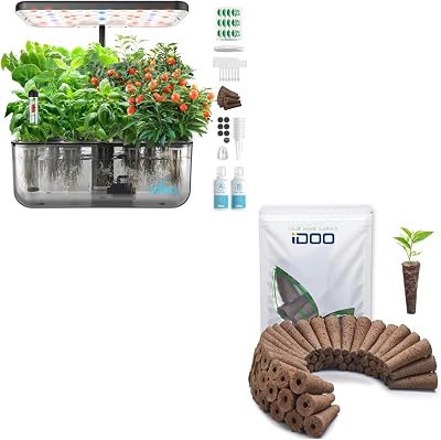 iDOO Hydroponics Growing System Kit & Growth Sponges 60 Pcs