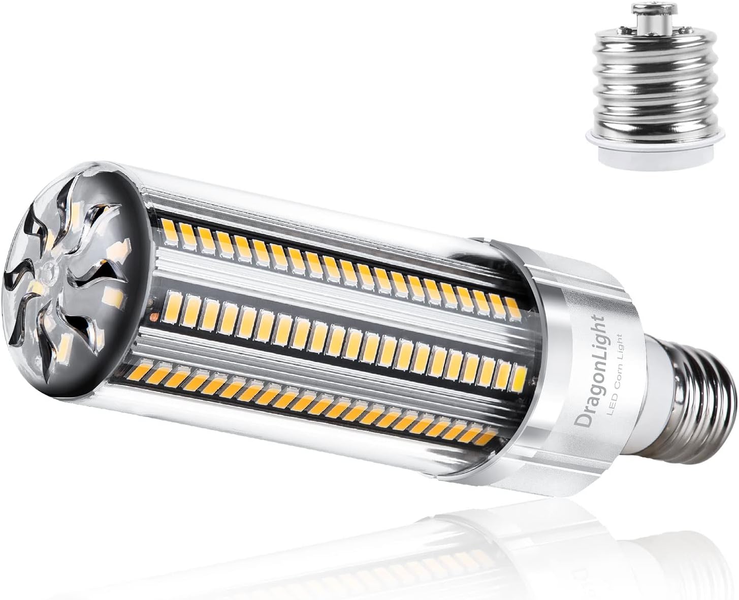 DragonLight 54W Corn LED Light Bulb 400 Watt Equivalent E26E39 Large Mogul Base LED Lamp 3000K Warm White 6,500LM