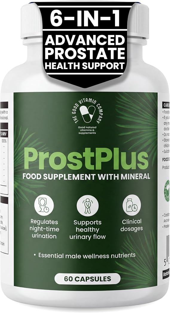 Prost Plus: 60 Vegan Capsules Supplement for Men 1 Month’s Supply.