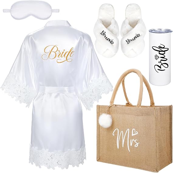 Handepo Bride Gift Set, Bridal Shower Gifts for Bride to Be | Bride Gift Set for Bridal Shower, Bachelorette Party, Wedding Morning, Engagement and Bride to Be Supplies Bridesmaid Gift