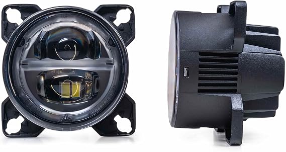Morimoto BI-LED High/Lowbeam, Sealed3 LED Headlight Housing, Universal 90mm DOT Approved Projector, Ultra Bright Plug and Play Upgrade for Custom Cars, Motorcycles, Motorhomes, Buses, etc. (1x LF802)