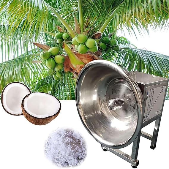 Coconut Grater, Electric Stainless Steel Coconut Scraper Peeler for Commercial Use in Processing Stores and Restaurants