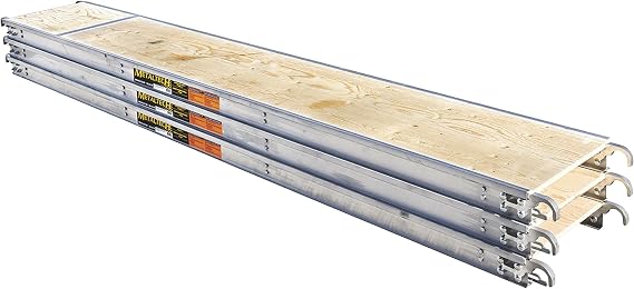 Metaltech Aluminum Scaffold Platform 3-Pk. - 10ft.L x 19in.W, Model Number M-MPP1019K3