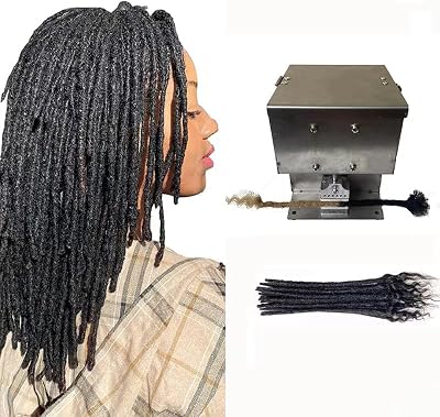 Desktop Dreadlock Maker Machine, Mini Dreadlock Braiding Machine, with Foot-Operated Switch Controller, 304 Stainless Steel, Can Be Braiding Synthetic Hair