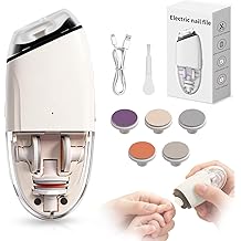 Electric Nail Trimmer 5-in-1 Nail File for Babies Toddlers - Safe & Quiet Automatic Nail Grinder for Newborns with 3 Speeds, 5 Grinds - Gentle Grinding & Polishing Nail Clipper for Easy Nail Care