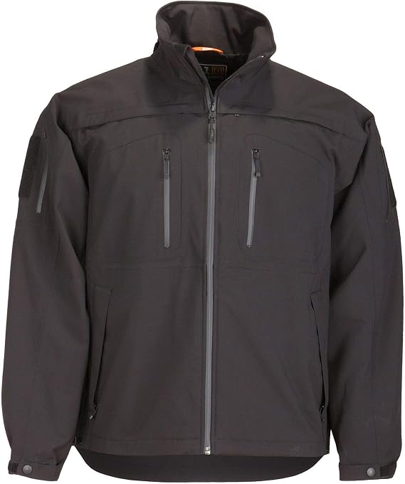 5.11 Tactical Sabre 2.0 Waterproof Jacket, Polyester Bonded Softshell, Detachable Hood, Style 48112