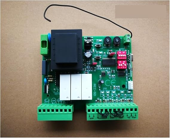 Replacement PCB Circuit Control Board for AC Sliding Gate Opener Gate Motor Controller Circuit Board Electronic Card for Sliding Gate Opener AC Model for Electric Automatic Gate Openers(No Remote)