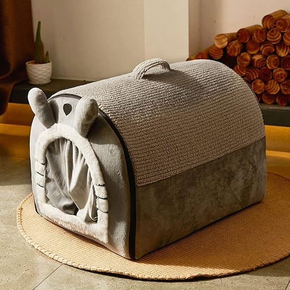 Dog House, Pet House, Warm, For Dogs, Pet Bed, Cube-shaped, Cat Bed, For Dogs and Cats, Fluffy, Cushioned, Non-Slip, Comfortable, Washable, Heat Retention, Cold Protection, Sleep Soundly, Rest Area,