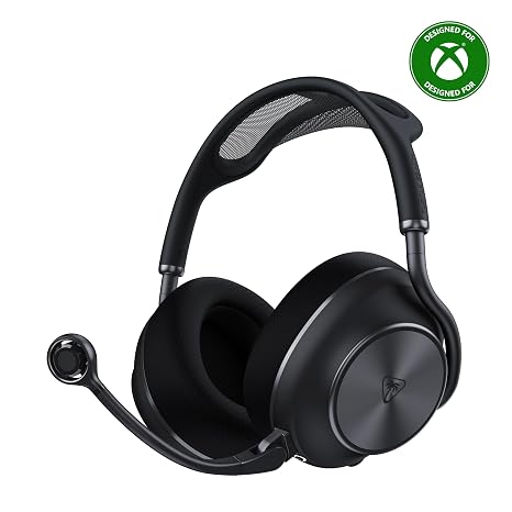 Turtle Beach Stealth Pro II Premium Wireless Gaming Headset for Xbox Series X|S, PS5, PS4, PC - Hi-Res Audio, Dolby Atmos, Active Noise Cancellation, Simultaneous Bluetooth, 24-bit Audio - Black