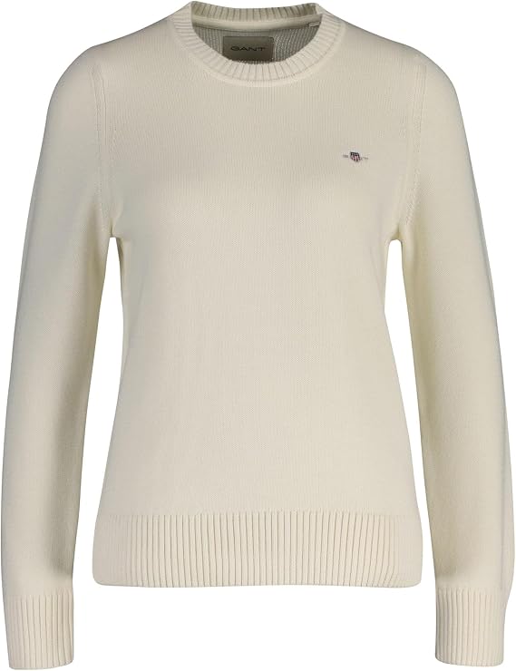 GANT Womens Classic Cotton C-neckPullover Sweater