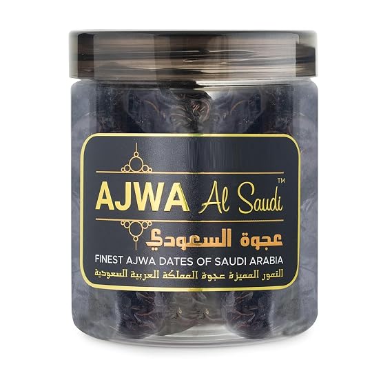 HK Ajwa Al-Saudi - Finest Original Ajwa Dates (Khajoor/Khajur) Of Madina, Saudi Arabia - 250 Grams, Fresh