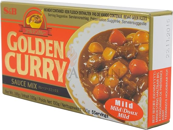 S&B Golden Curry Sauce Mix, Mild, 8.4-Ounce