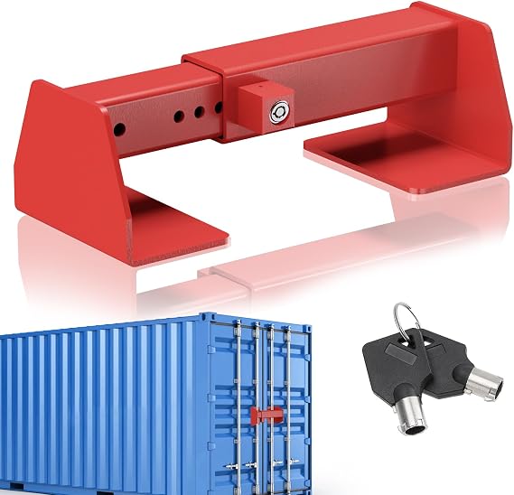 Shipping Cargo Container Door Lock - Heavy Duty Conex Container Locks, Keyed Trailer Door Lock for Semi Trailers, Cargo Vans