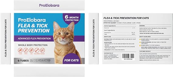 Topical Flea and Tick for Cats & Kittens 6-Dose Supply