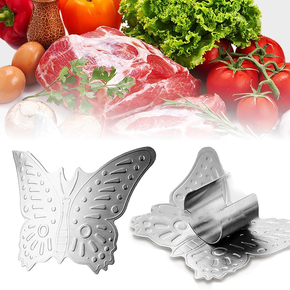 Stainless Steel Finger Guards for Slicing 2025 New Finger Protector for Cutting Food, Finger Guards for Dicing Chopping, Kitchen Safe Chop Cut Tool for Avoiding Hurting Fingers, 1pc A