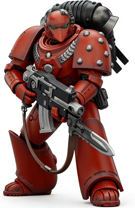 JOYTOY Warhammer 40k Horus Heresy, Blood Angels MKVI Tactical Legionary 1/18 Action Figure Collect And Display Model