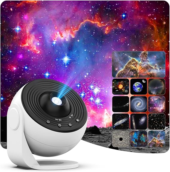 Planetarium Star Projector,Galaxy Projector for Bedroom,13 Film Discs HD Image Star Projector Galaxy Light Adjustable Knob,360 Rotating,for Kids Bedroom Ceiling Home Living Room Decor Birthday Gifts