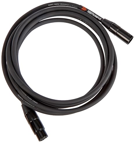 Roland Black serisi simetrik mikrofon kablosu, uzunluk: 3 m – RMC-B10