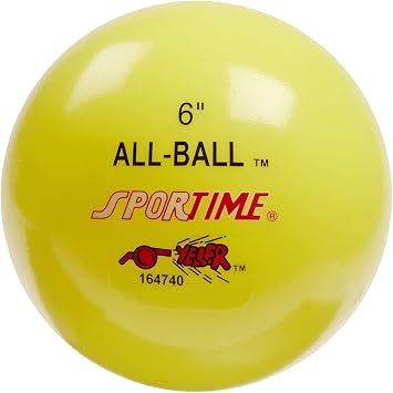 Sportime Inflatable All-Ball, Multi-Purpose, 6 Inches, Yellow, Each