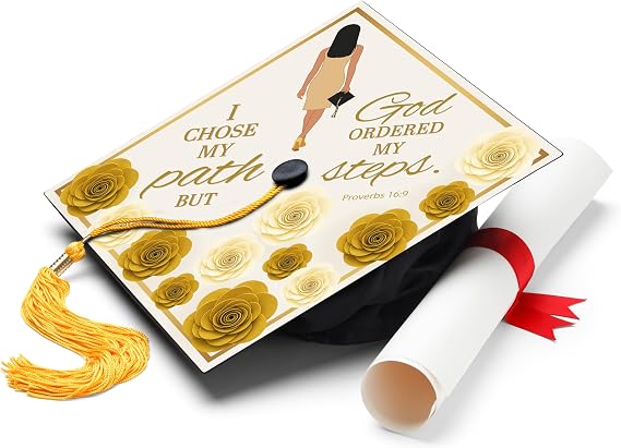 ADVANSYNC EarnedSwag I Chose My Path Graduation Cap Topper
