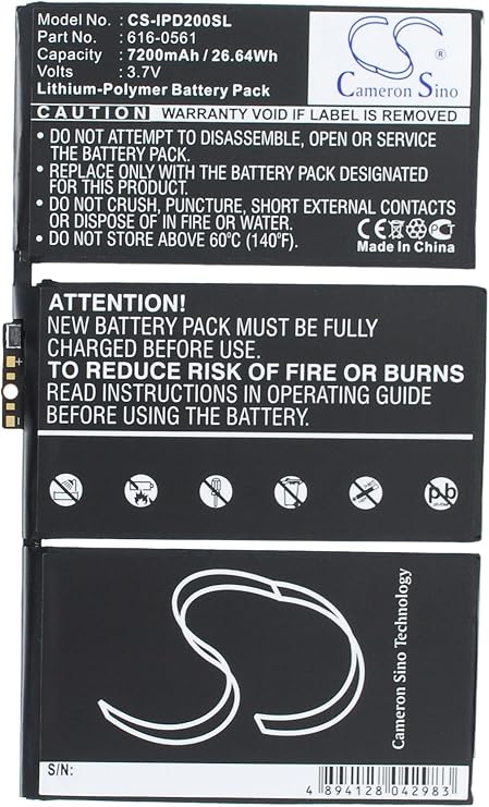 VINTRONS Replacement Battery for Apple iPad 2 32GB Wi-Fi 3G