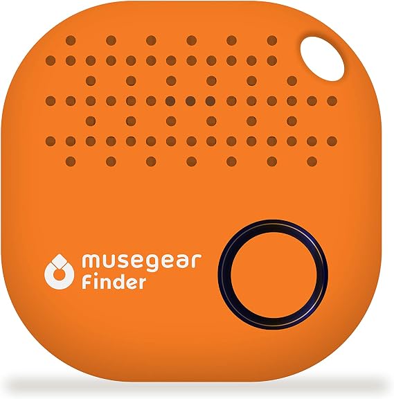 Musegear Key Finder with Bluetooth App – Version 2 – Keyfinder Loud for Mobile Phone in Blue – GPS Location/Coupling – Key Finder