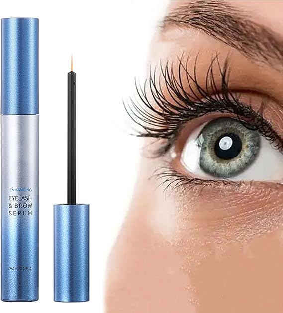 Eyelash Growth Serum - Eyelash Serum for Growth and Thickness - Lash & Eyebrow Serum with Advanced Formula to Boost Longer Fuller and Thicker Lash and Brows, 4ML