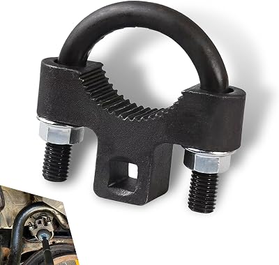1 PC Car Inner Tie Rod Wrench, U-shaped Detachable Structure Non-slip Multi-function Disassembly Tool, Steering Gear Rudder Rod Inner Ball Head Installation Helper, Universal for Cars Black