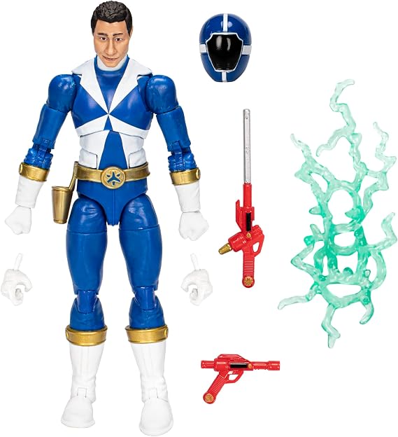 Power Rangers Lightning Collection Lightspeed Rescue Blue Ranger 6-Inch Premium Collectible Action Figure Toy with Accessories, Kids Ages 4 and Up | Power Rangers Lightning Collection 6 Inch Action Figure Wave 15 - Lightspeed Rescue Blue Ranger