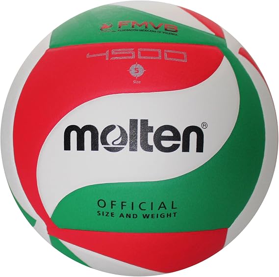 Molten V 5 M 4500 Volleyball Blanc-vert-Rouge