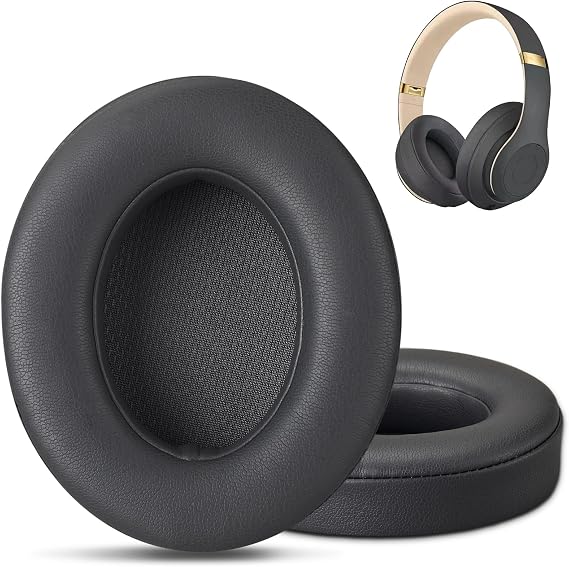 Replacement for Beats Studio 3 Replacement Ear Pads Grey, Beats Studio Wireless Replacement Ear Pads Earpads for Beats Studio 3 Beats Studio 2,Beats Studio 3 Wireless Ear Cushions (Titanium Grey)