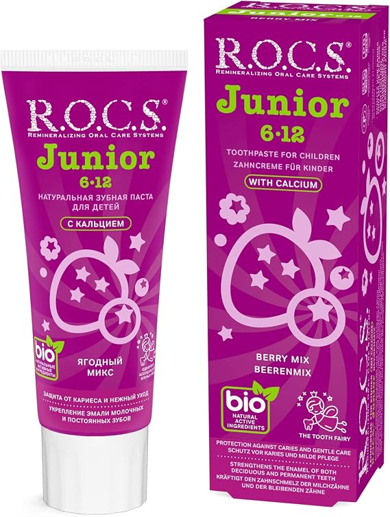 ROCS Rocs Junior Kids Toothpaste Forest Fruity 6-12 Years Old