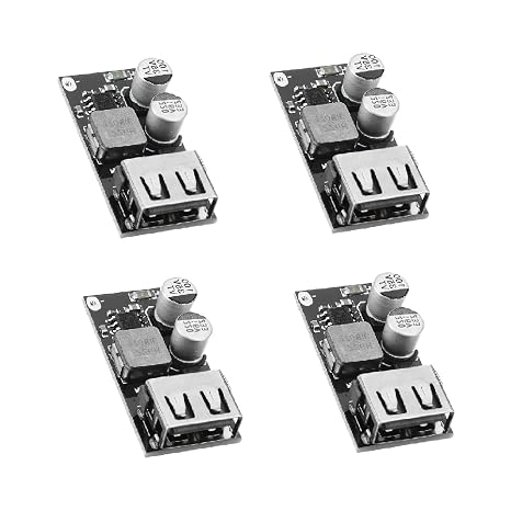 Usbバックコンバーター 4個パック Dc-dc パワーバックモジュール 6v-32v12v24v - Qc3.0 高速充電シングルusb充電コンバーターボード